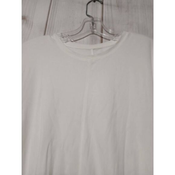 J Jill Shirt Ladies Large White Long Sleeve Hi Low‎ Tee - Picture 3 of 5